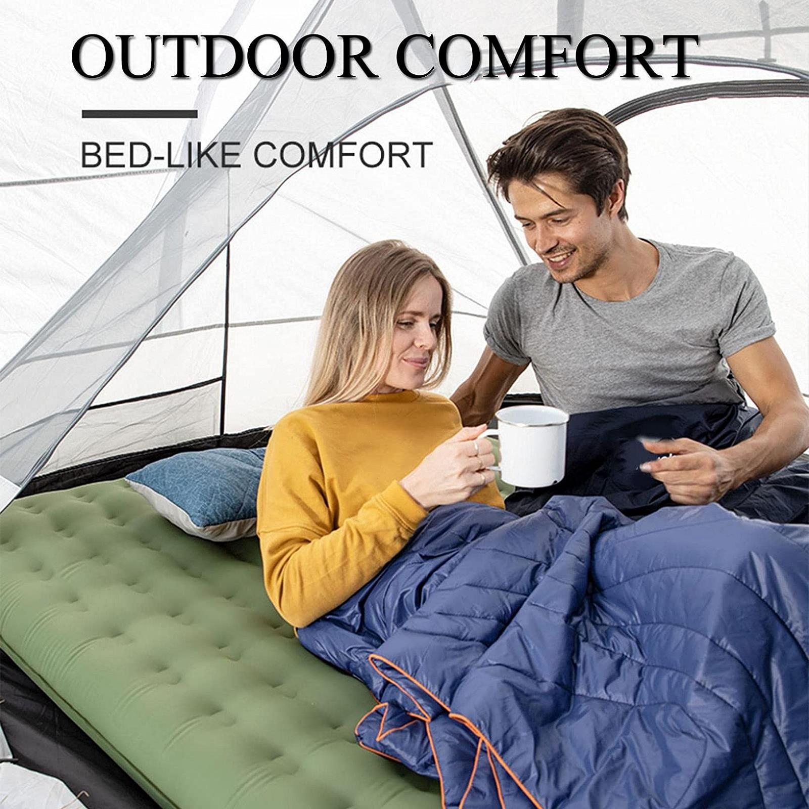 Килимок WANGLXFC Outdoor Camping Матрац До 13 см TPU Ущільнений Подвійний Сірий, фото №3