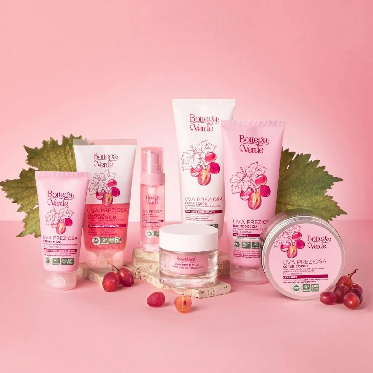 Крем для рук Bottega Verde Preziosa Grapes Антиоксидантний Вельветовий 75 мл для нормальної шкіри, фото №2