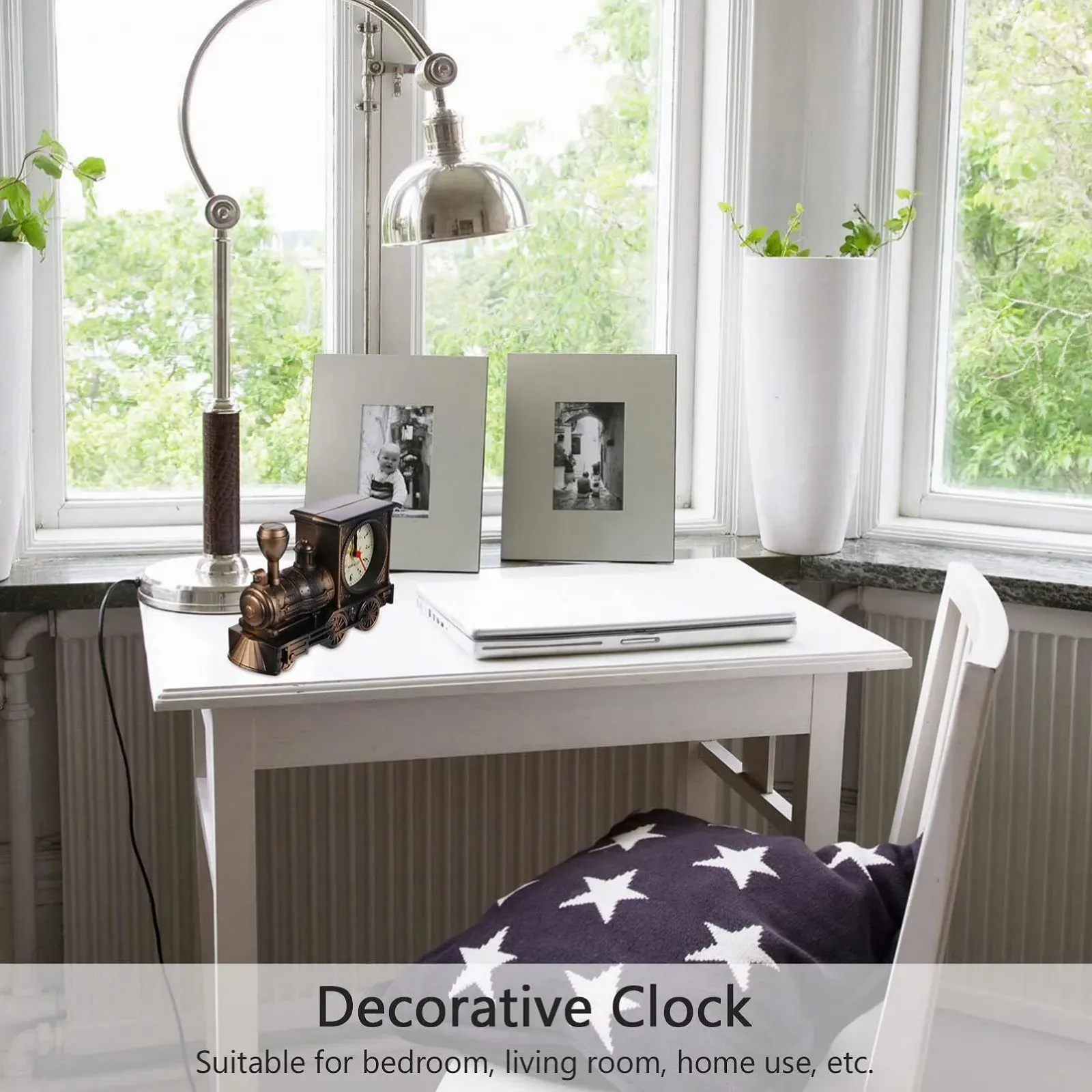 Будильник Настільний у стилі ретро потяга VOSAREA Пластиковий Паровоз, фото №9 Будильник Настільний у стилі ретро потяга VOSAREA Пластиковий Паровоз, фото №9