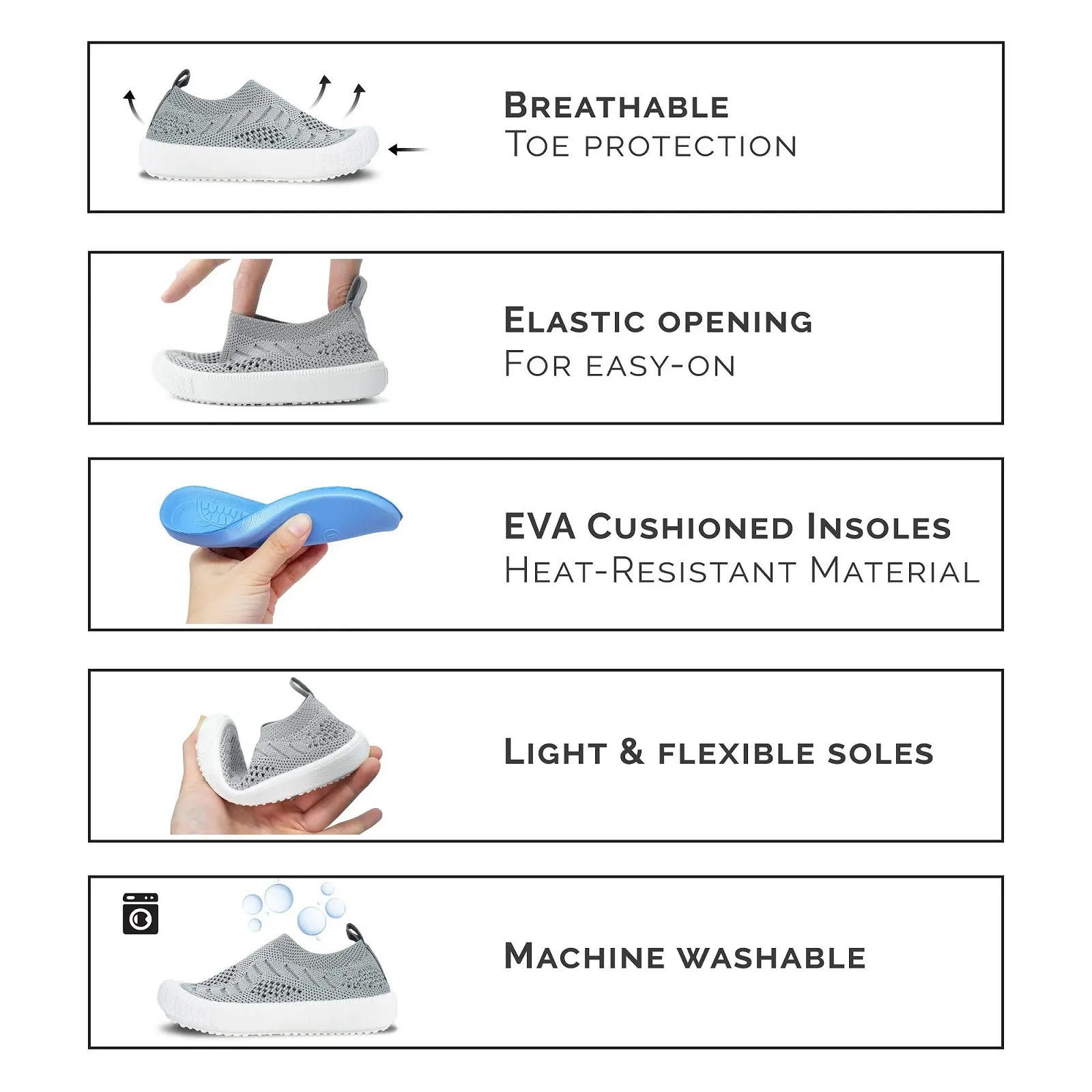 Детские моющиеся кроссовки Jan & Jul, Легкие графические кроссовки, фото №5