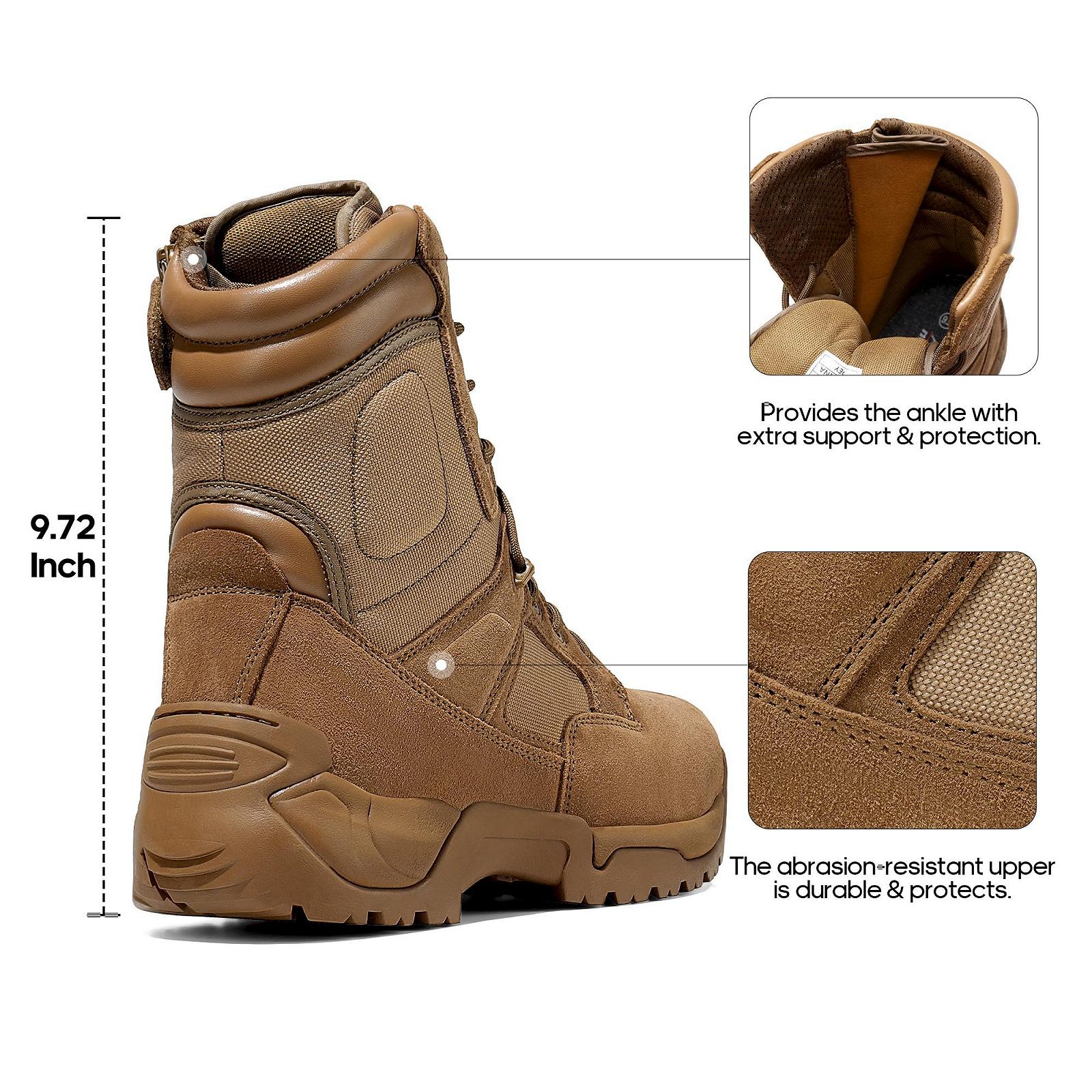 Мужские ботинки NORTIV 8 Military Tactical Security Combat Army Outdoor Trekking, фото №3