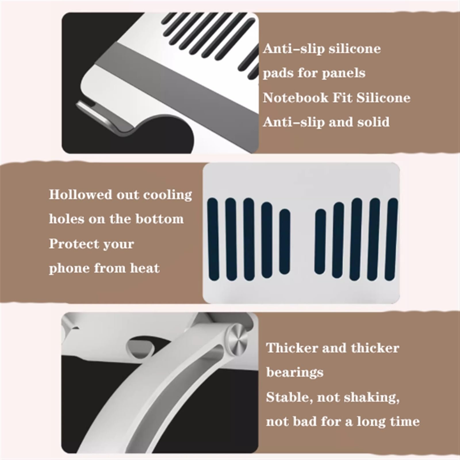Подставка для ноутбука для стола Портативная для всех ноутбуков 15,6 дюймов, фото №4