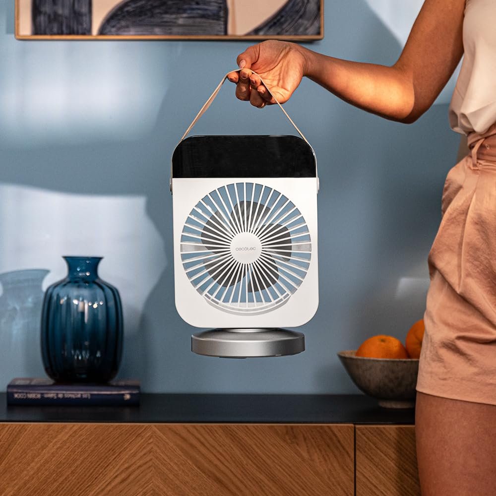 Настільний охолоджувач повітря Cecotec EnergySilence 600 DeskChill Smart Rotate 10 Вт 300 мл 4 швидкості Таймер LED-підсвітка 7 кольорів, фото №3