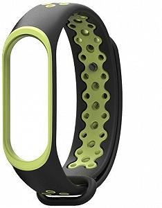 Ремешок MiJobs Sport для Xiaomi Mi Band 3/4 Black/Green Ремешок MiJobs Sport для Xiaomi Mi Band 3/4 Black/Green