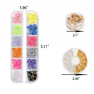 Набор цветных страз для ногтей synthetic.ua - Фото 1