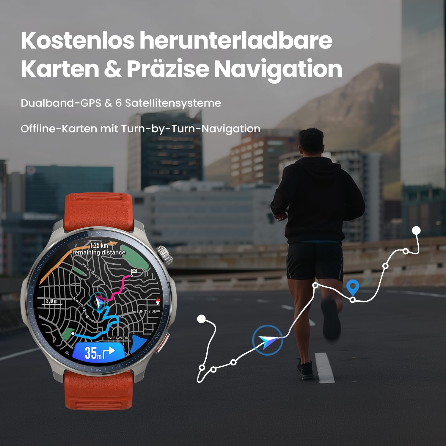 Смарт-годинник Amazfit Balance 2 47 мм, AMOLED 1.5 дюйма, сапфірове скло, фото №5