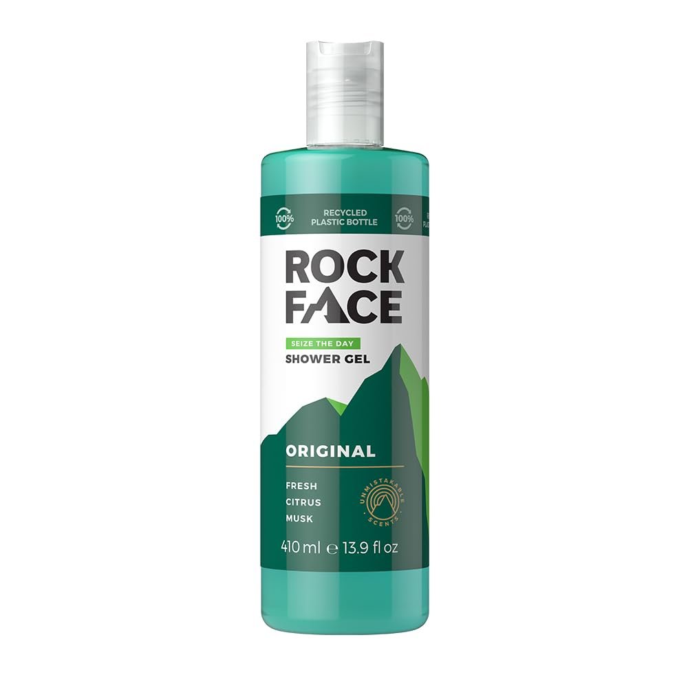 Гель для душу Rock Face Original All in One для чоловіків, 410 мл, свіжий цитрусовий аромат, для волосся та тіла, фото №1