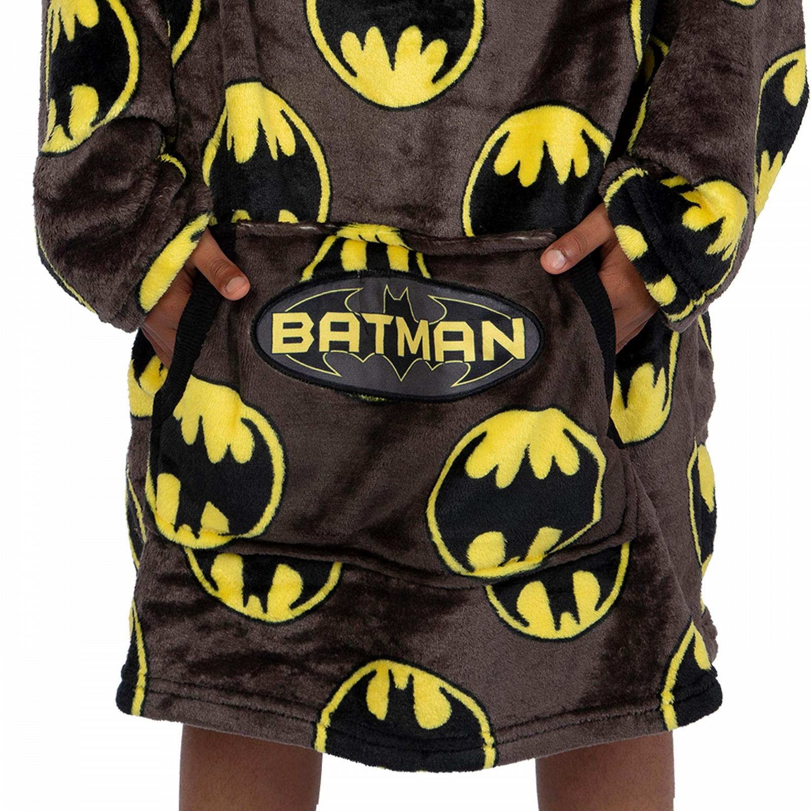 Детский Толстовка-одеяло DC Comics Batman Cерый, фото №3