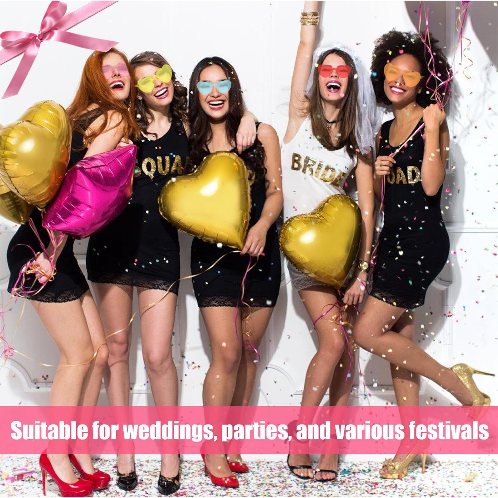 Сонцезахисні окуляри WANDGU у формі серця, без оправи, 12 кольорів, рожевий, фото №5 Сонцезахисні окуляри WANDGU у формі серця, без оправи, 12 кольорів, рожевий, фото №5