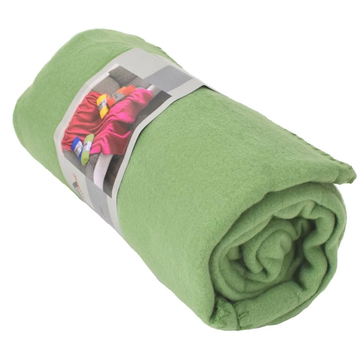 Одеяло Флисовое Marabella Polar Fleece 130 x 170 см Различные Однотонные Цвета Луговой Зеленый, фото №1