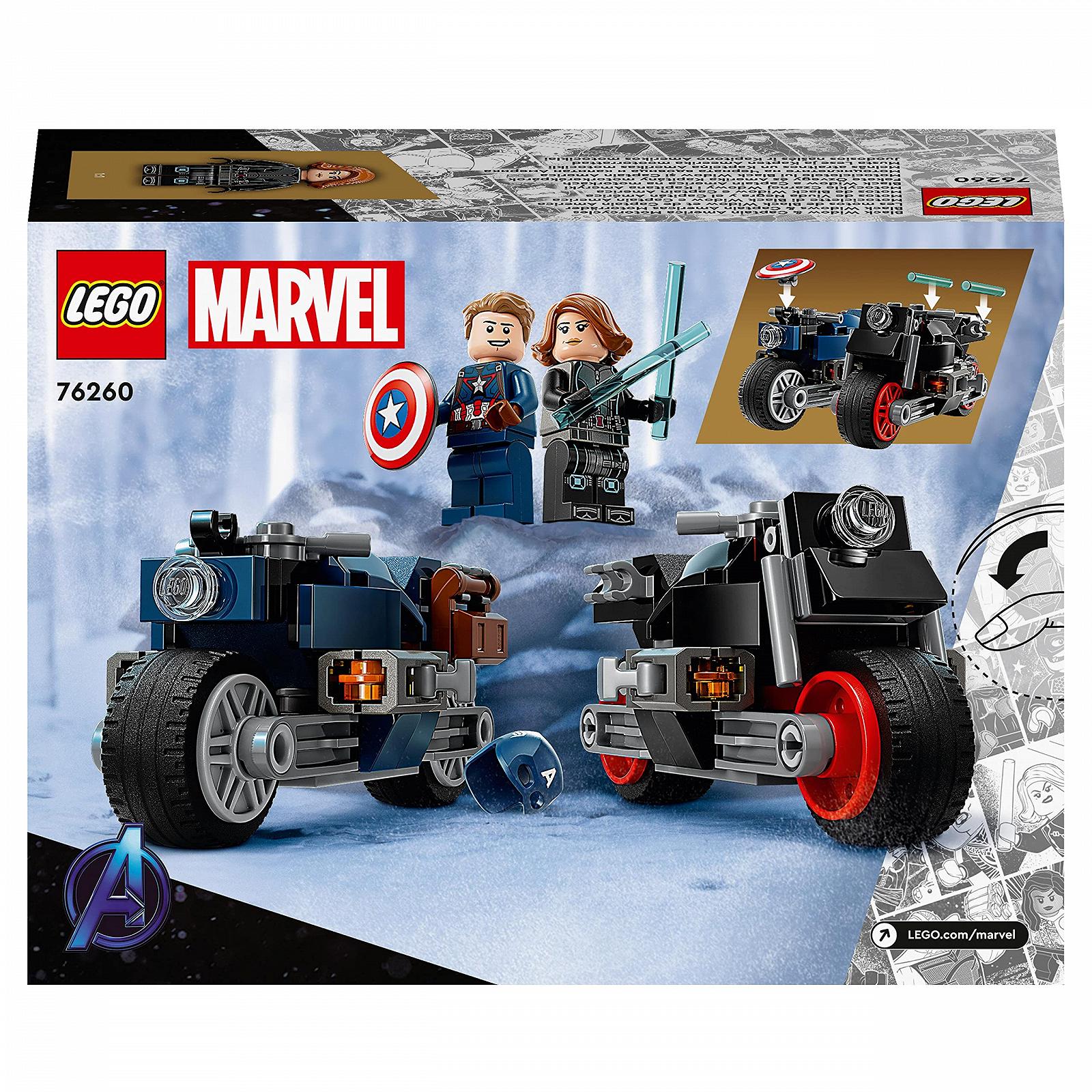 Конструктор LEGO 76260 Marvel Мотоцикли Капітана Америки та Чорної Вдови, фото №8 Конструктор LEGO 76260 Marvel Мотоцикли Капітана Америки та Чорної Вдови, фото №8