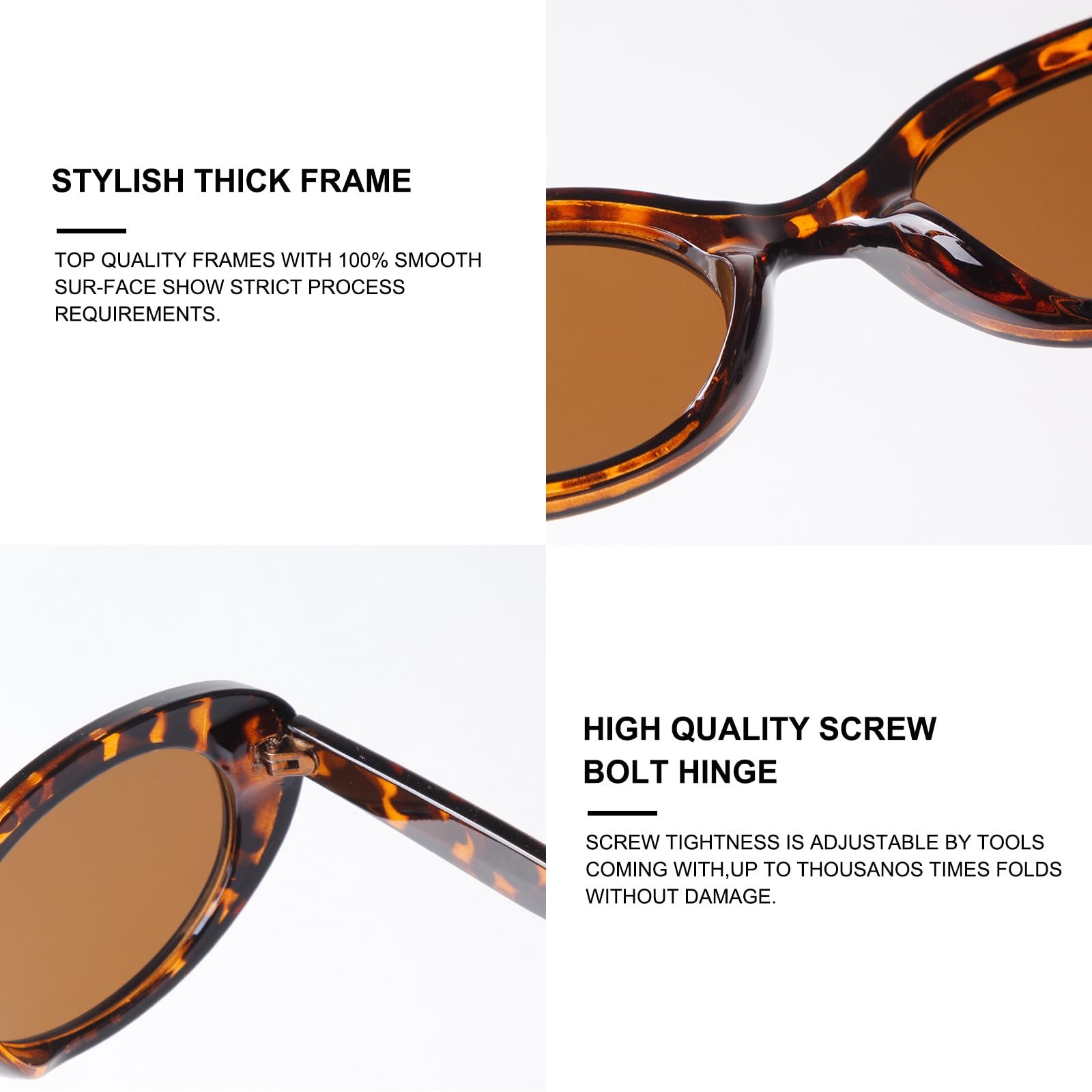 Вінтажні овальні сонцезахисні окуляри Laurinny для чоловіків і жінок, модні круглі, фото №4