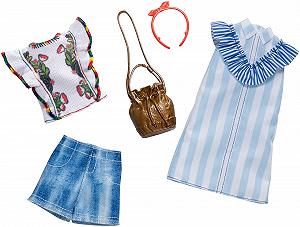 Кукла Barbie FXJ63 Fashions 2 Pack Цветы и полоски - Фото 1