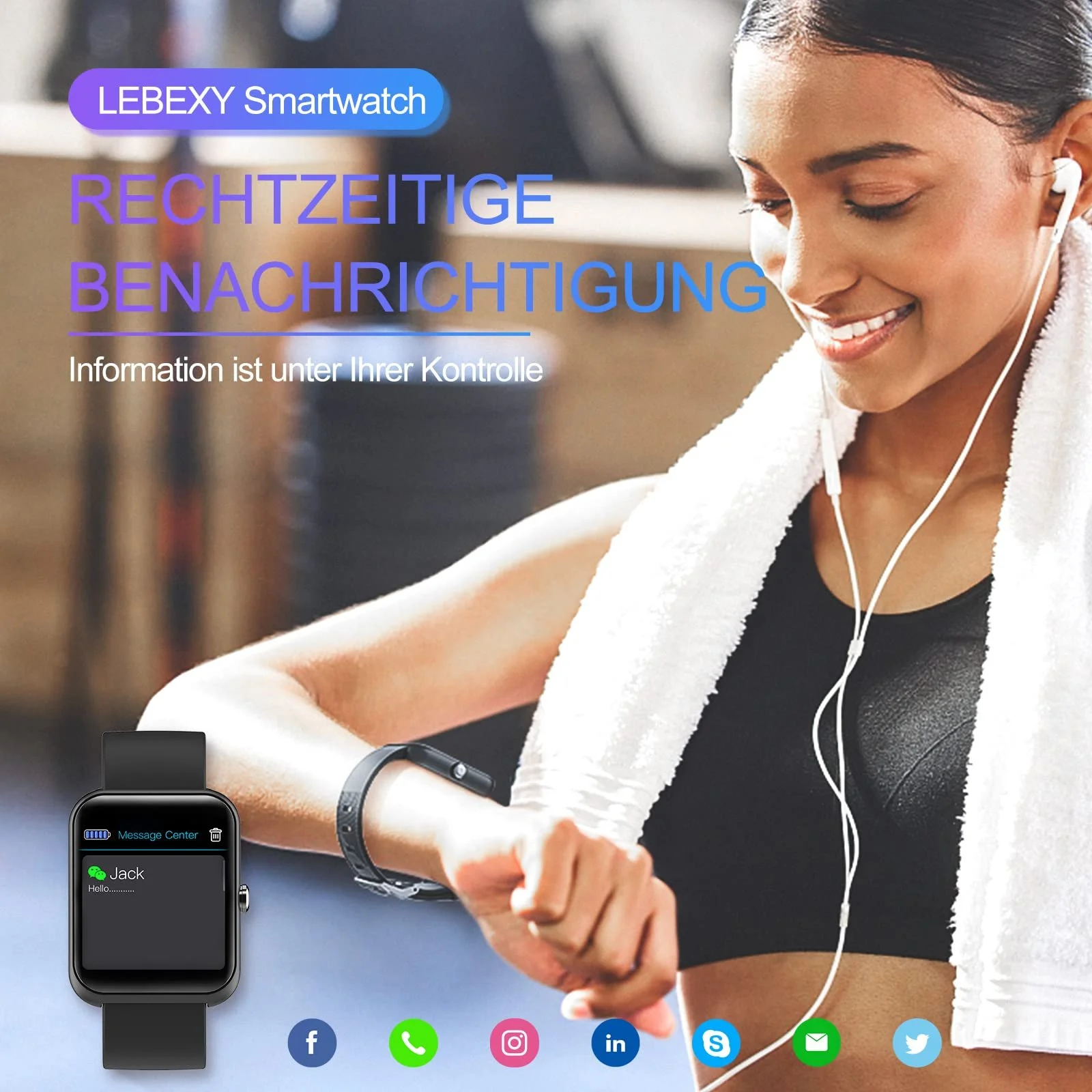 Смарт-годинник LEBEXY 1.3 дюйми, фото №8 Смарт-годинник LEBEXY 1.3 дюйми, фото №8