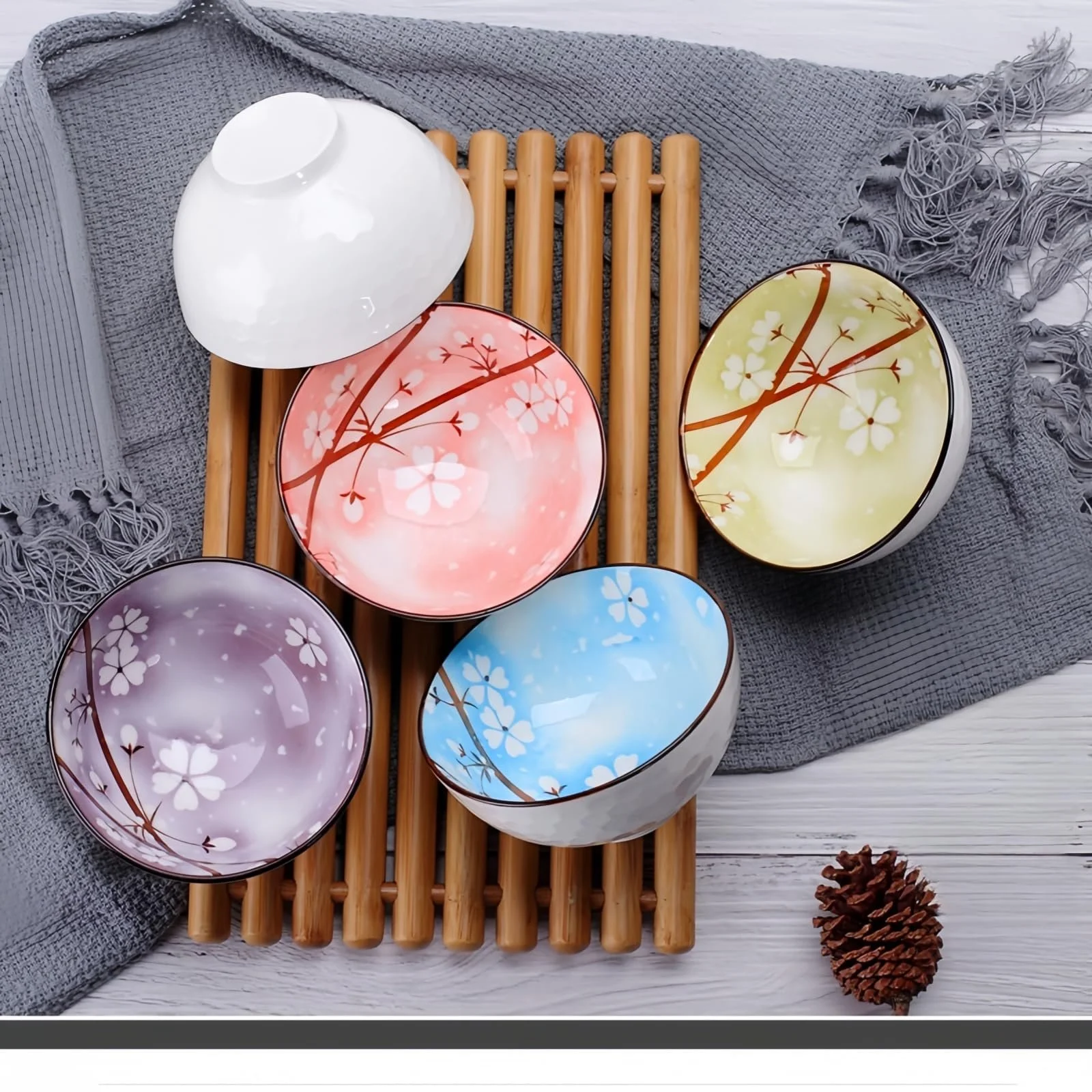 Миска NBBENG Фарфоровая для десертов и каши, набор из 4 штук, фото №9 Миска NBBENG Фарфоровая для десертов и каши, набор из 4 штук, фото №9