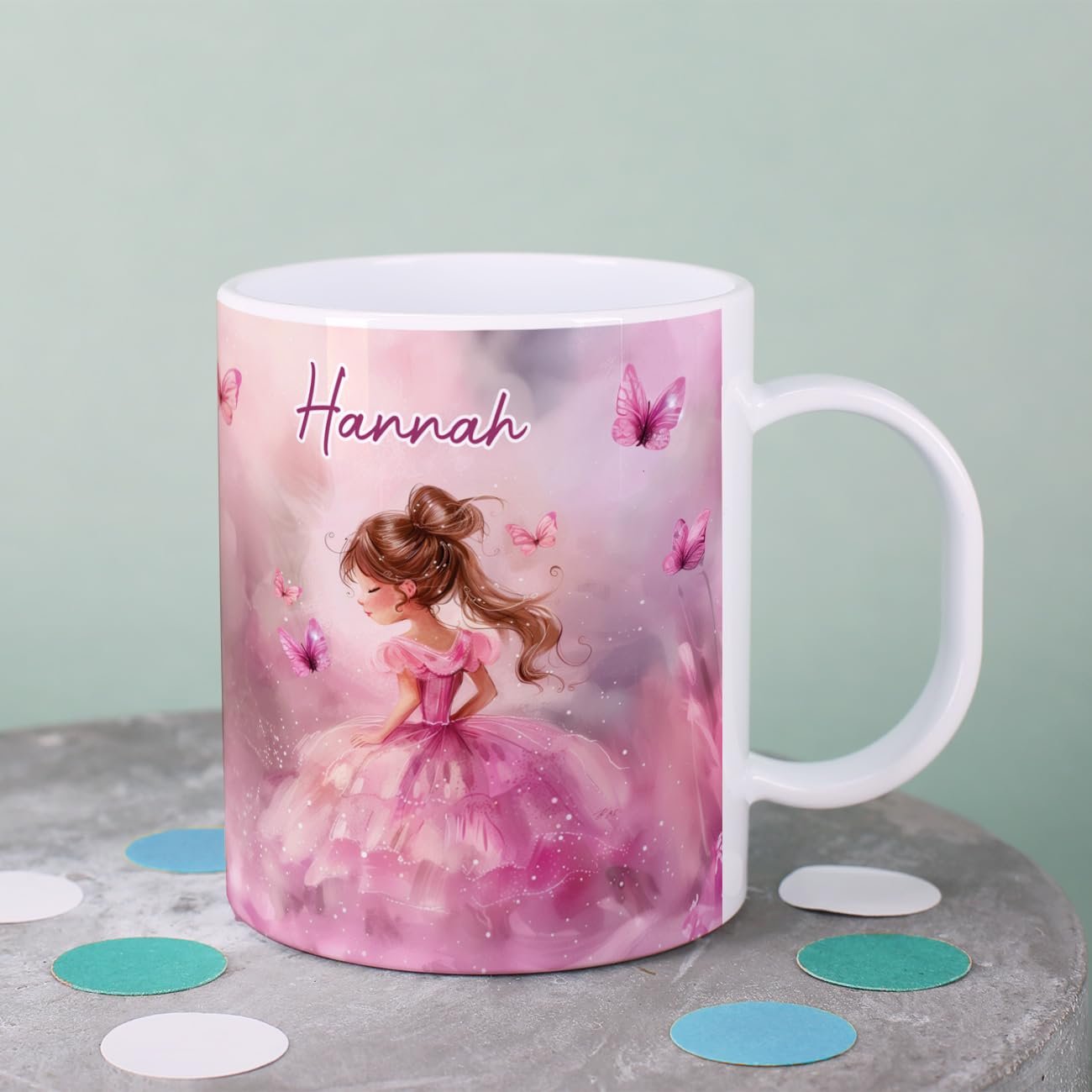 Дитяча пластикова чашка Striefchen Рожева принцеса, фото №2