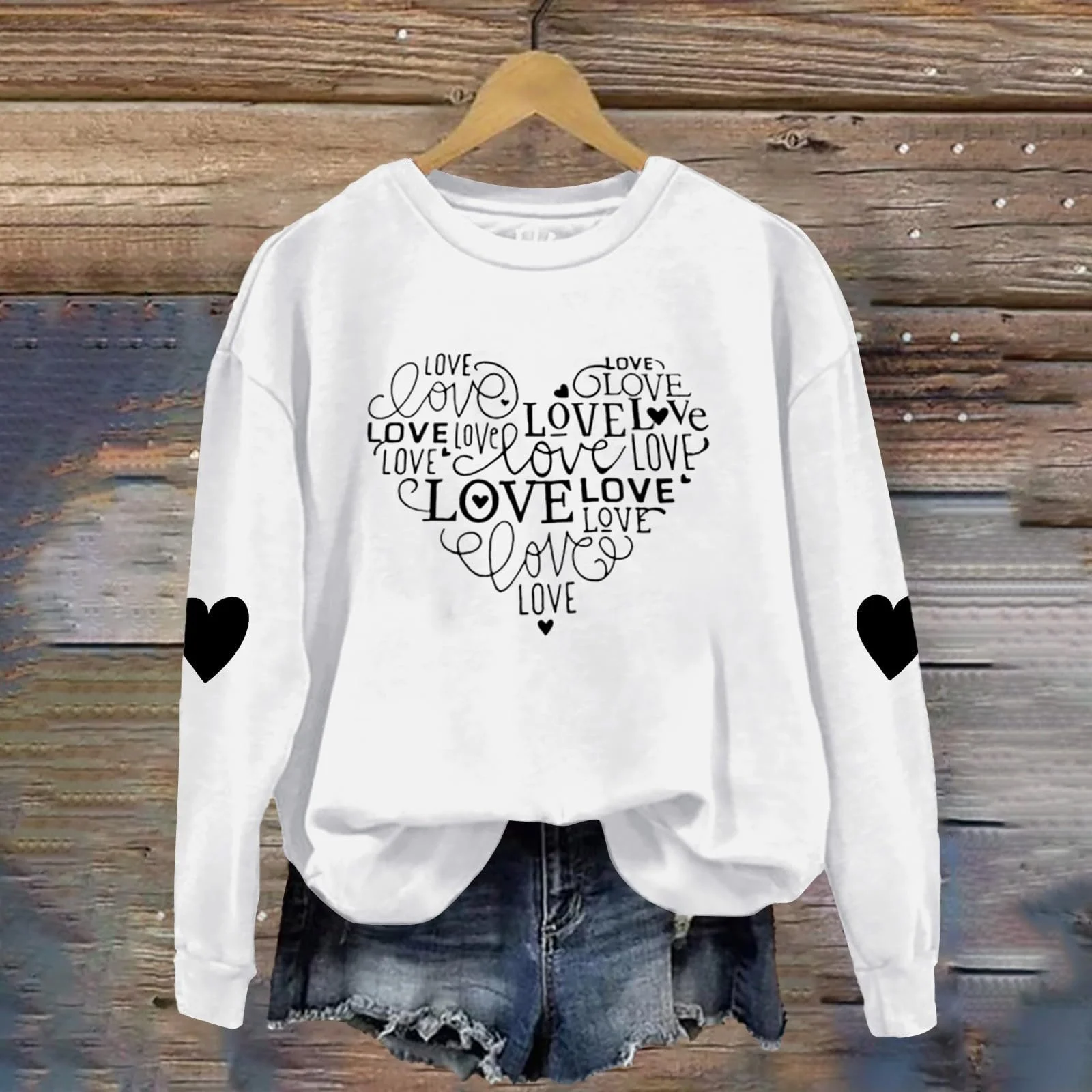 Женский Свитшот на День Святого Валентина, фото №3