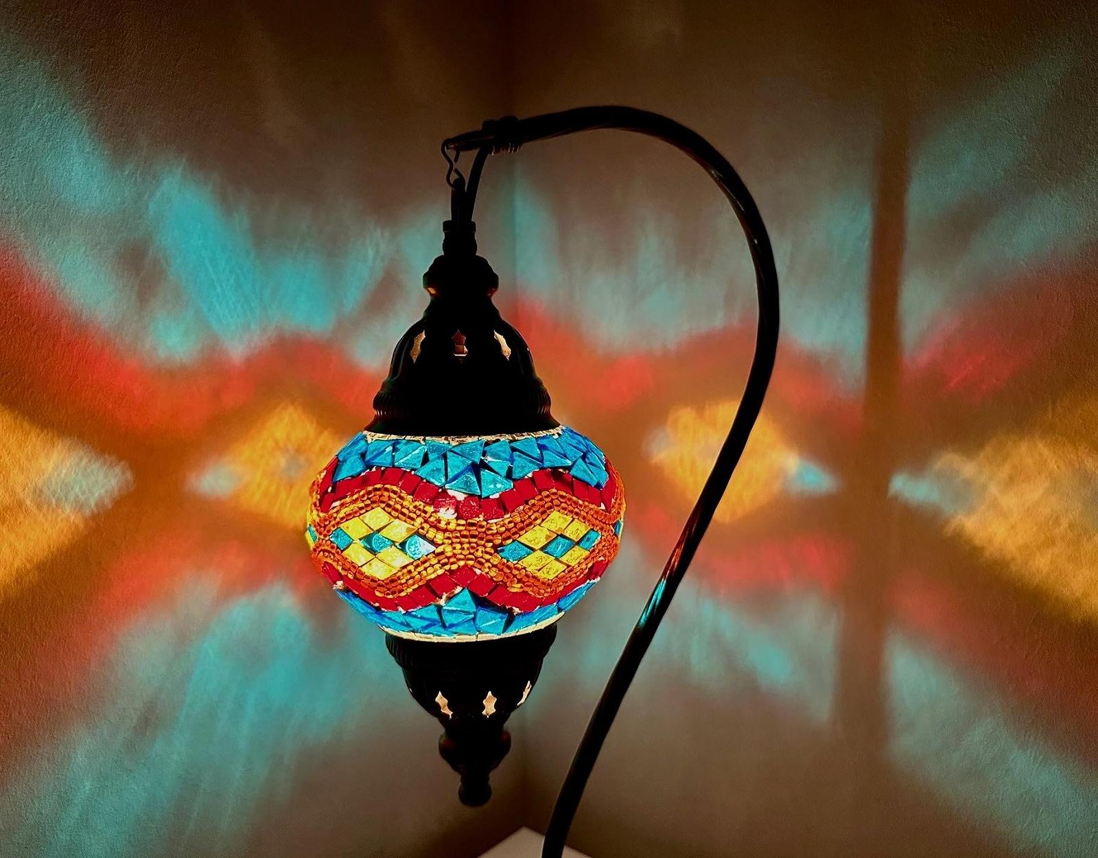 Настільна лампа Samarkand-Lights Mosaic Oriental M Різнокольорова, фото №2