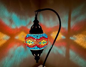 Настільна лампа Samarkand-Lights Mosaic Oriental M Різнокольорова synthetic.ua - Фото 1