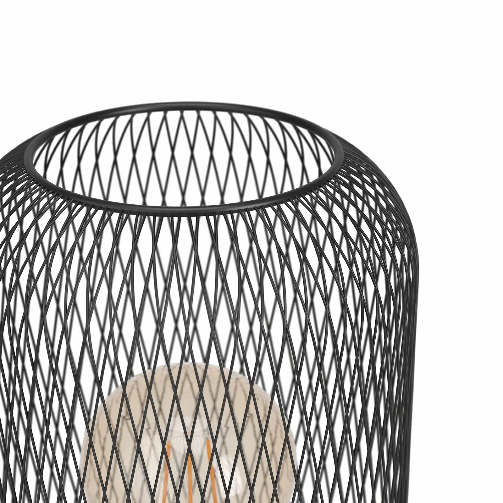 Настільна лампа EGLO Wrington Industrial Vintage сталева чорна E27, фото №5