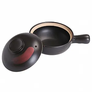 Каструля-сотейник керамічна з ручкою для газових та індукційних плит Пісочний - Фото 1