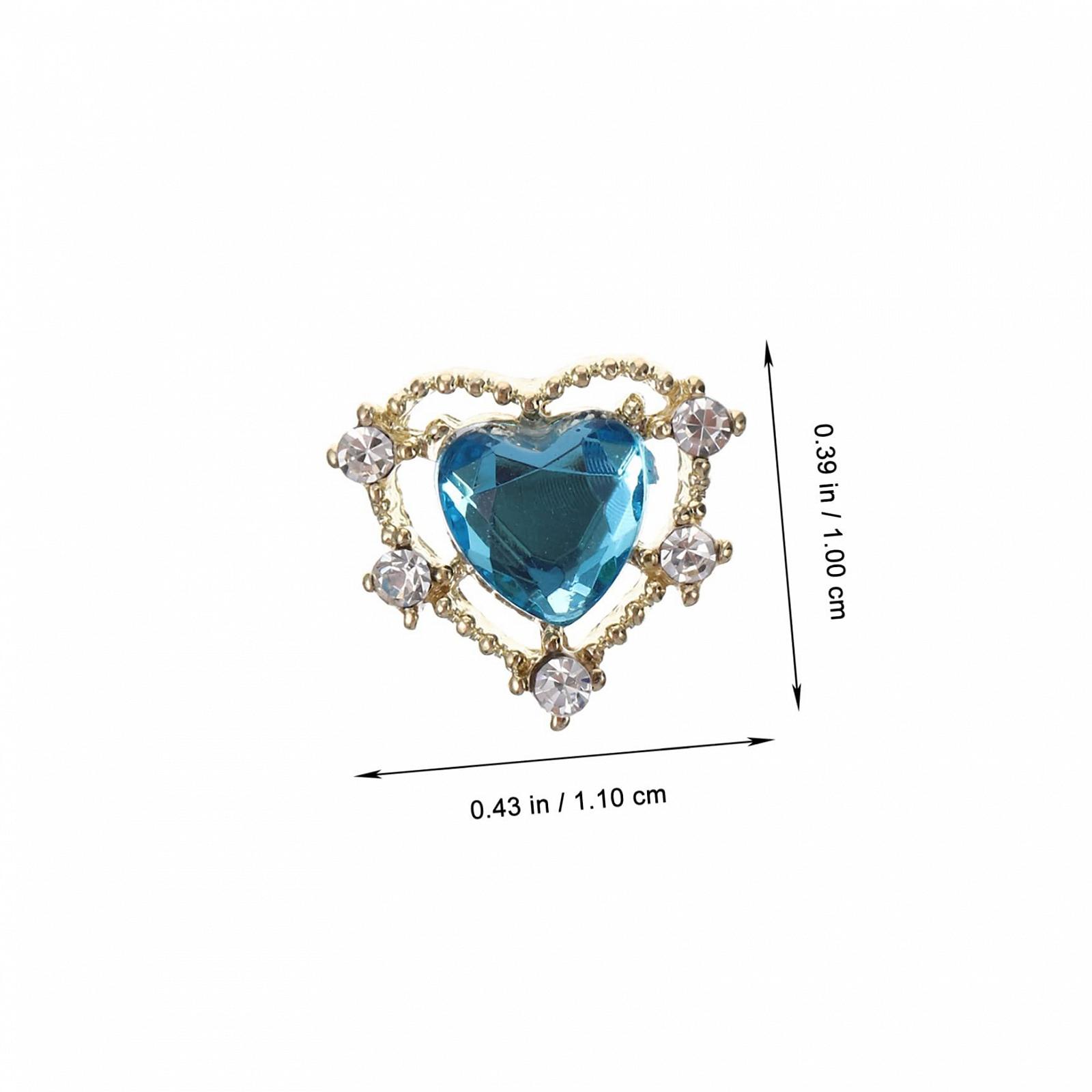 Украшения для ногтей Сердце Форма Набор 5 шт., фото №9