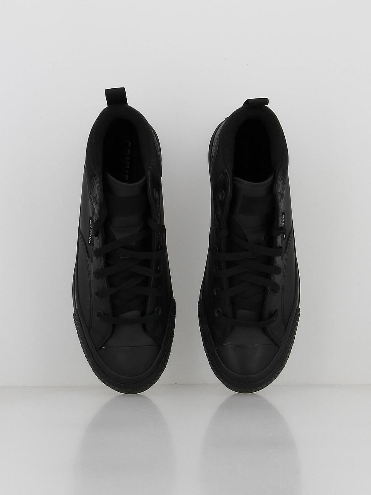 Унісекс Кеди Converse Chuck Taylor All Star Malden Street Mid High Шкіряні - На Шнурівці - Чорний, фото №4