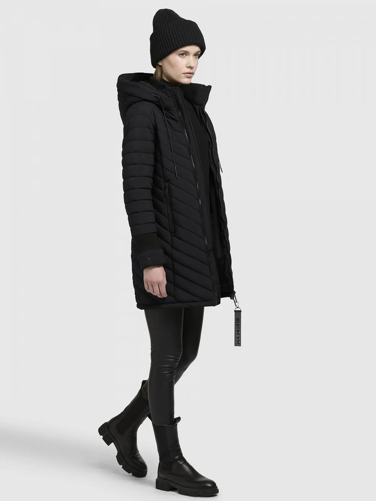 Женское зимнее пальто khujo Nita3 черный, фото №6 Женское зимнее пальто khujo Nita3 черный, фото №6