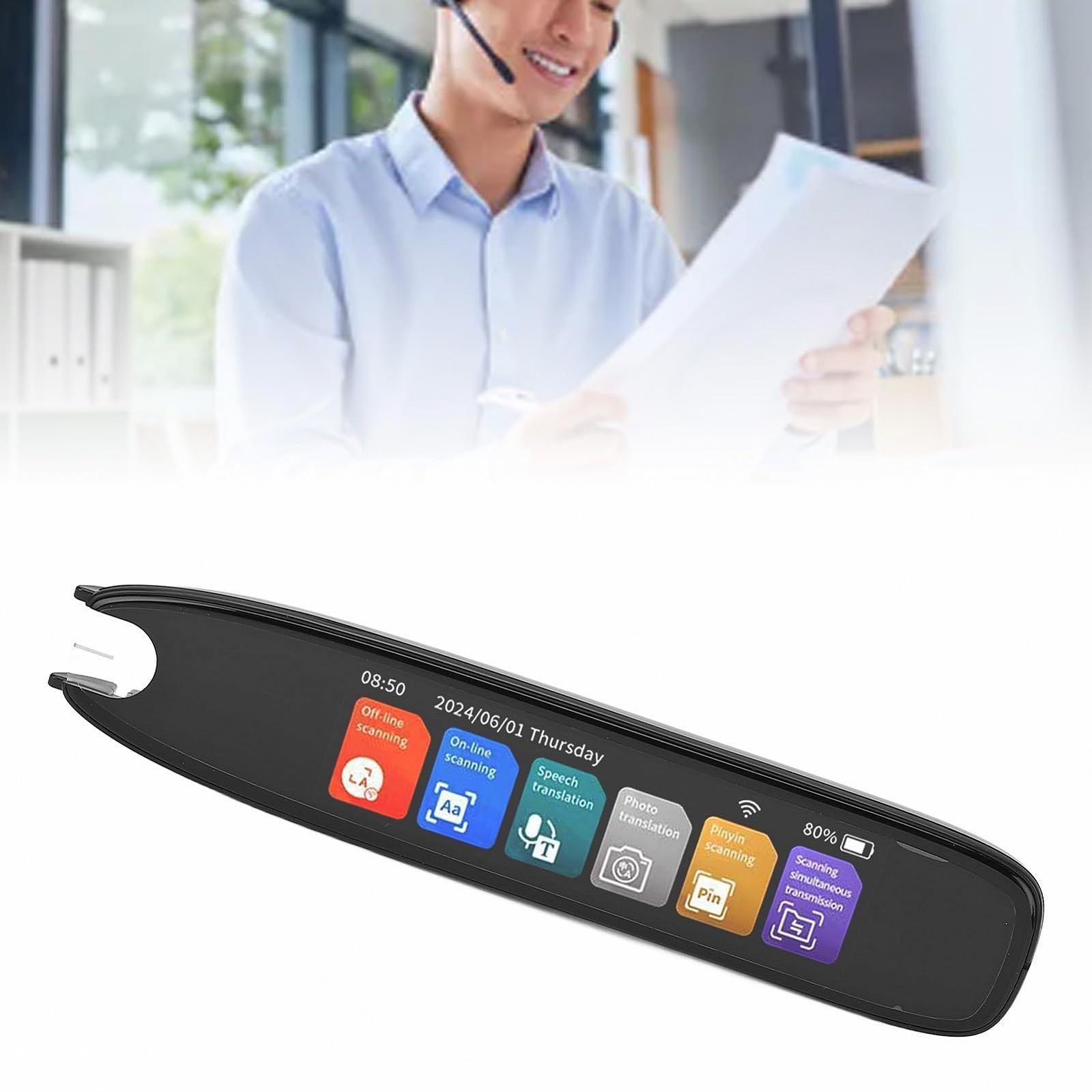 Ручка для чтения Sorandy, сканер-переводчик, устройство для преобразования текста в речь, OCR цифровой считыватель для дислексии, переводчик, портативный словарь, идеально подходит для студентов, взрослых, 12 систем, фото №3