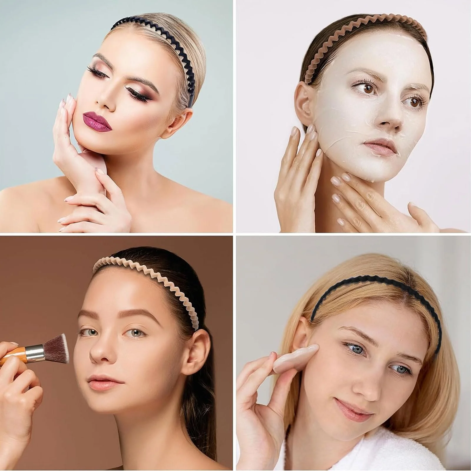 Жіночий обруч для волосся з гребінцем, фото №6