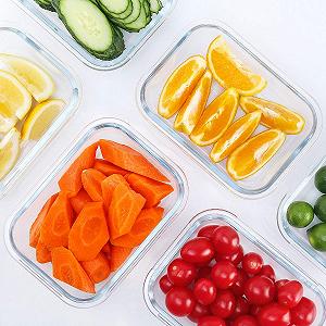 Набір скляних контейнерів для зберігання продуктів M MCIRCO 625 мл 10 шт synthetic.ua - Фото 1