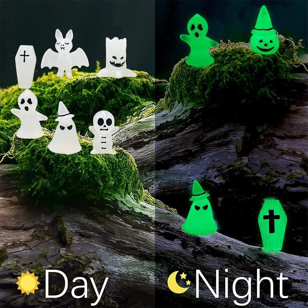 Фігурки WIDEBG Luminous Tree Elves Doll Мініатюрний Резиновий Орнамент Luminous Forest Spirits Magic Halloween Decoration Міні, фото №4