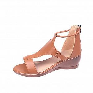 Купить Женские клиновидные сандалии CrEev Fashion Rome Ортопедические с открытым носком PU Кожаные - Фото 1 Женские клиновидные сандалии CrEev Fashion Rome Ортопедические с открытым носком PU Кожаные - Фото 1