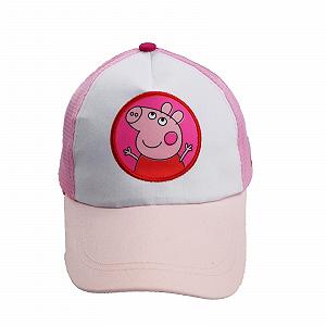 Бейсболка Peppa Wutz детская летняя сетчатая размер 48–51 розовая synthetic.ua - Фото 1