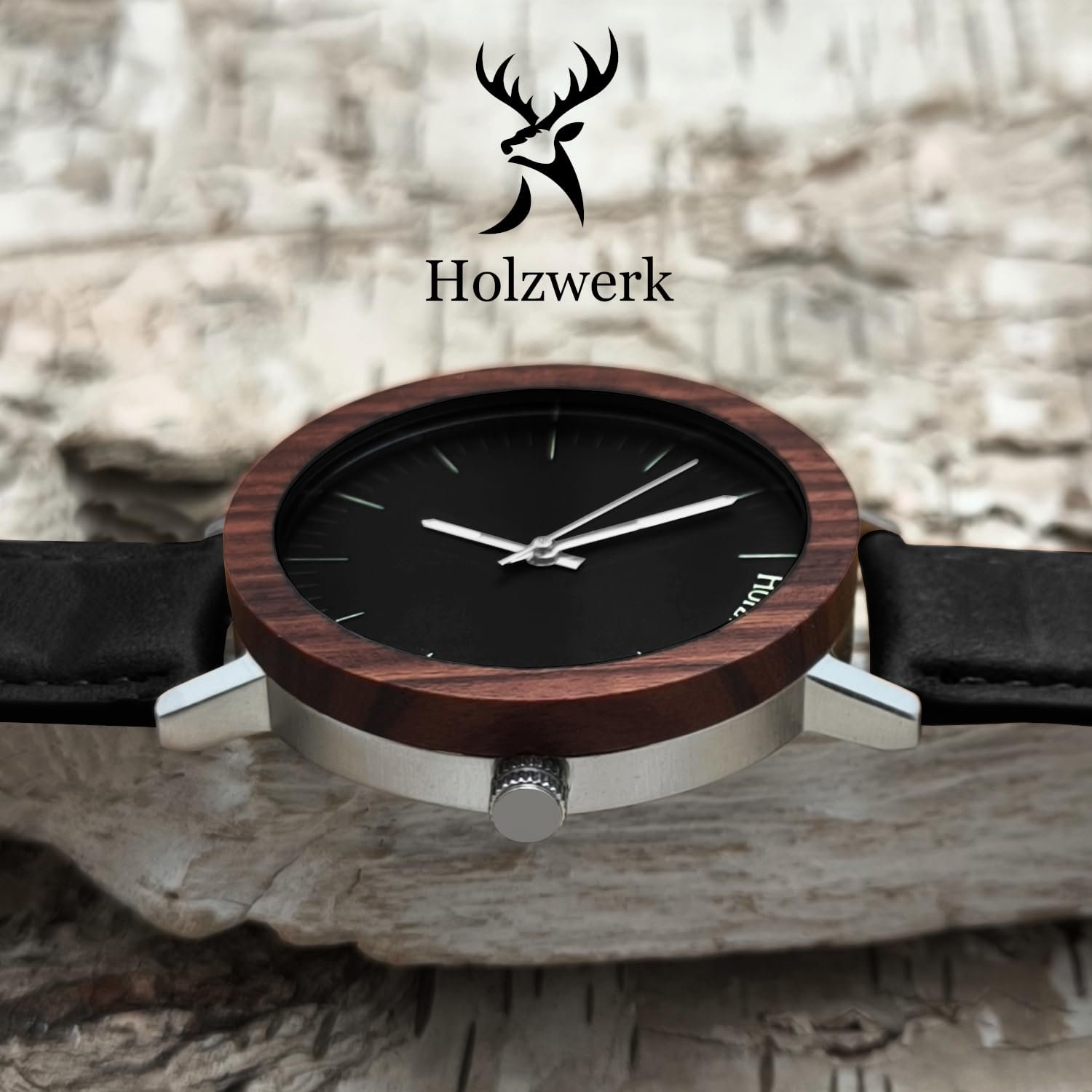 Годинник наручний жіночий/чоловічий Holzwerk Germany Дизайнерський ручної роботи Еко Натуральне дерево, фото №4
