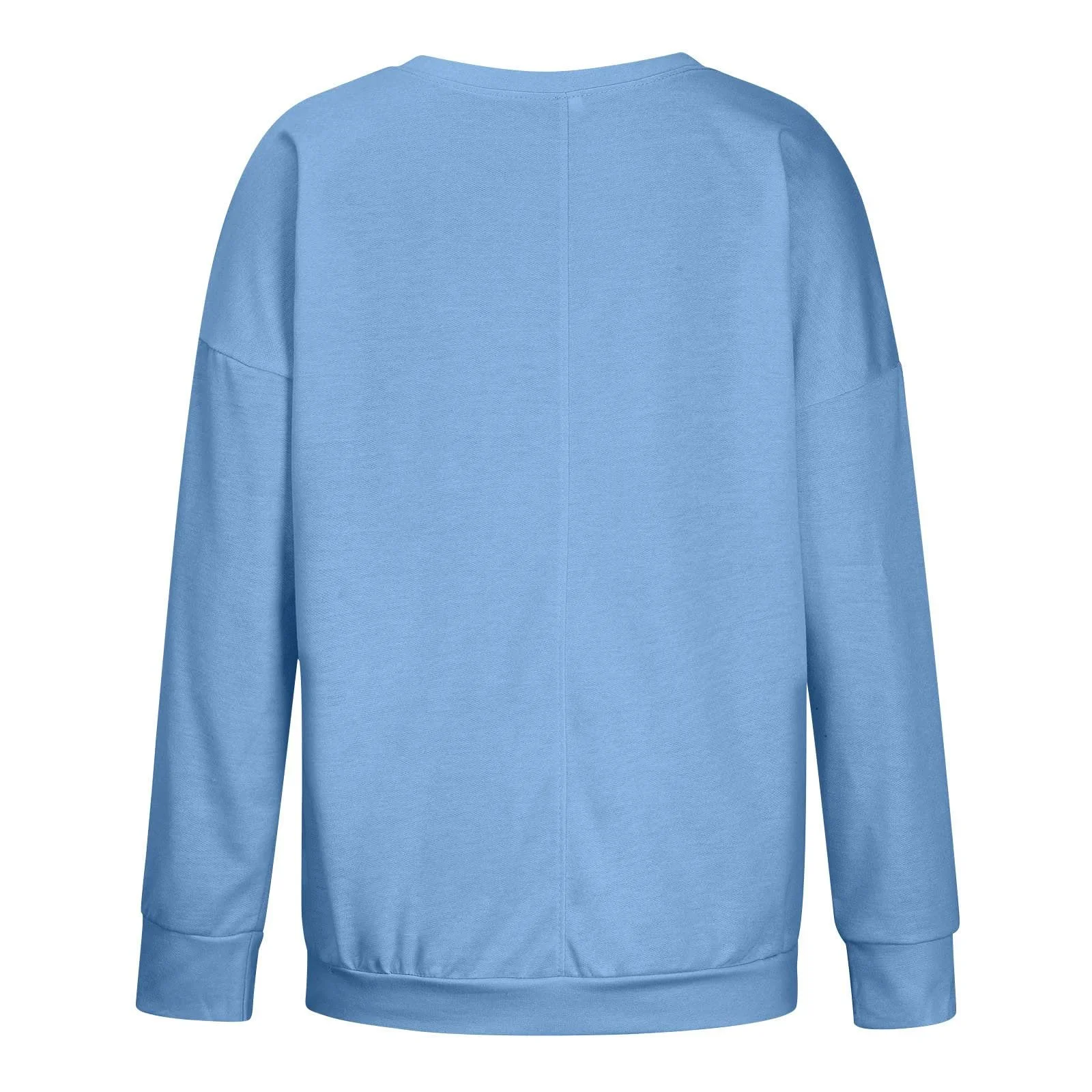 Женская толстовка с круглым вырезом, женский пуловер, женские повседневные топы с длинными рукавами, женская толстовка, элегантная толстовка с длинными рукавами и круглым вырезом, однотонная повседневная рубашка с длинными рукавами, фото №6