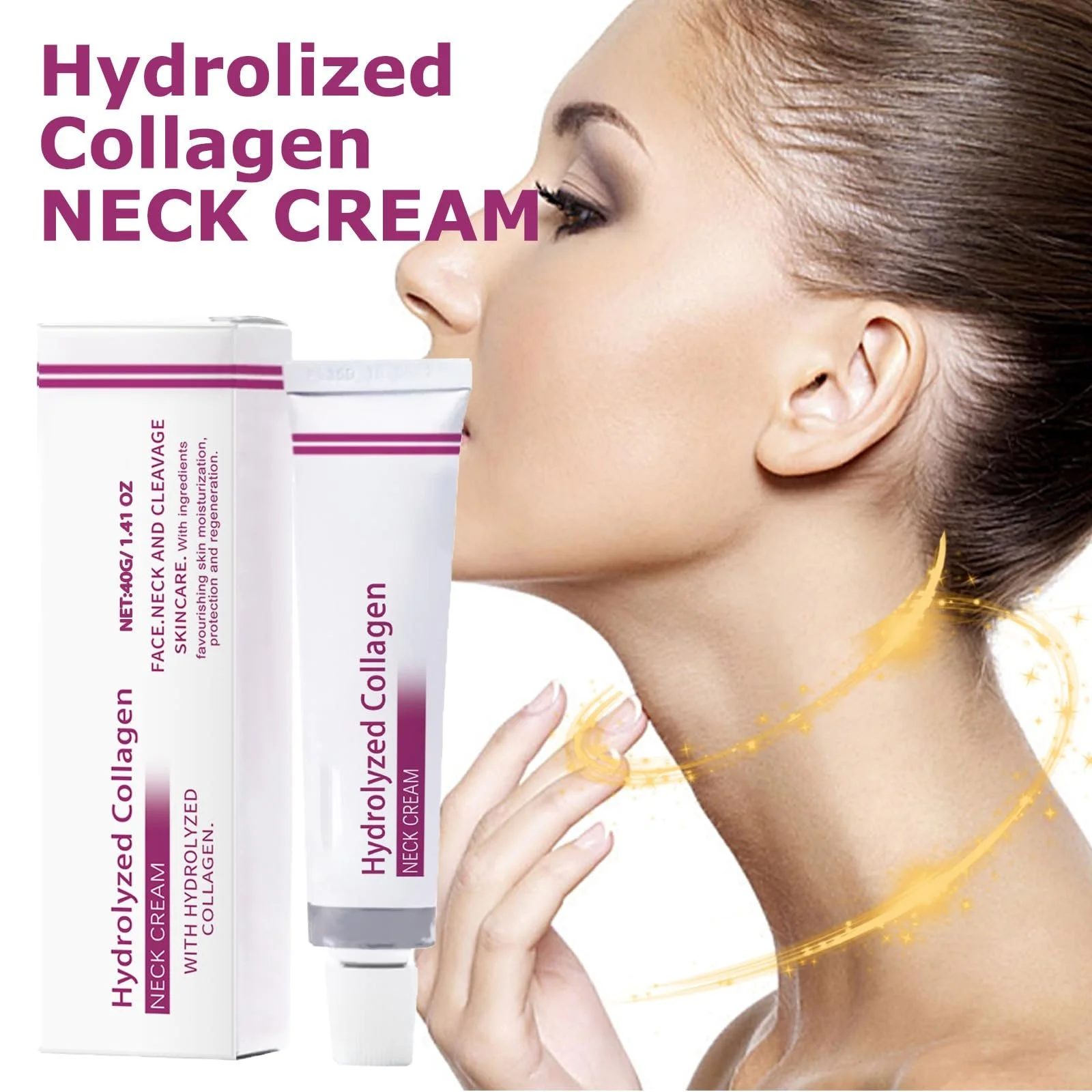 Крем для шиї та обличчя Hydrolyzed Collagen зміцнювальний та підтягувальний з Aloe Vera 3 шт., фото №4 Крем для шиї та обличчя Hydrolyzed Collagen зміцнювальний та підтягувальний з Aloe Vera 3 шт., фото №4