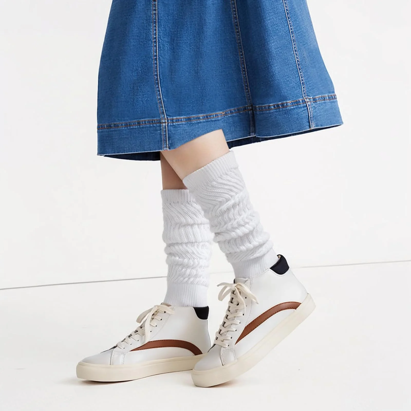 2 пари Жіночі шкарпетки вище коліна, фото №5