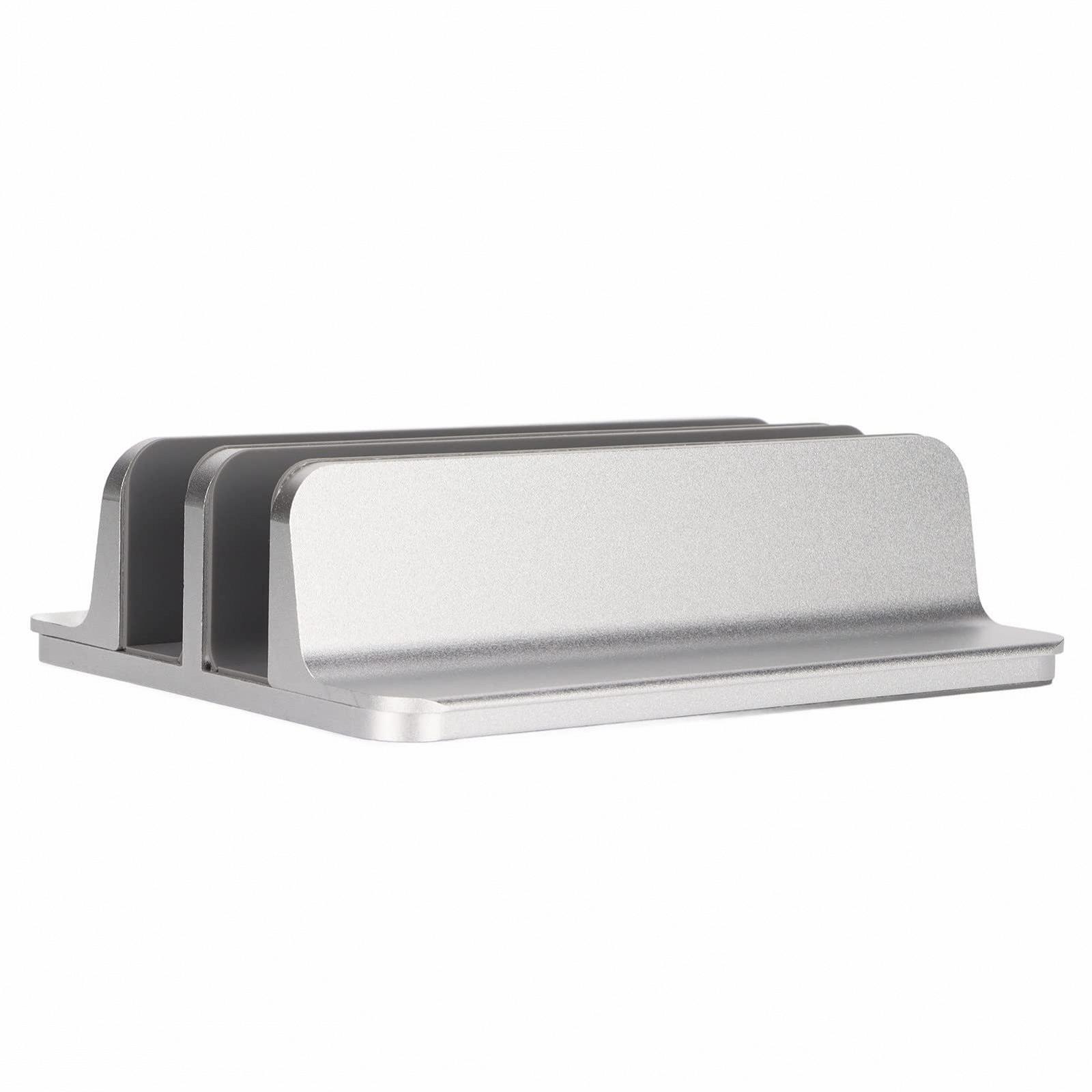 Вертикальна Підставка для ноутбука з 2 слотами Алюмінієвий регульований для дому офісу, фото №3