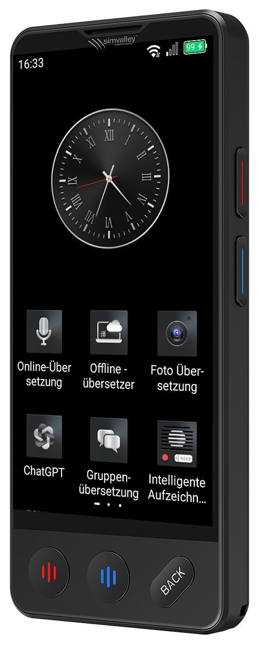 Мобильный AI Переводчик simvalley MOBILE с 4G/LTE, 139 языков, ChatGPT, фото №9 Мобильный AI Переводчик simvalley MOBILE с 4G/LTE, 139 языков, ChatGPT, фото №9