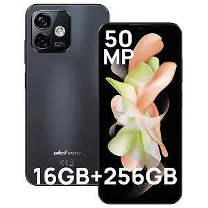Смартфон Ulefone Note 16 Pro 16GB 256GB Android 13 4400 мАч 50 MP Octa Core 6.52 дюйма HD+ 5Ghz WiFi Dual SIM Black - Фото 1