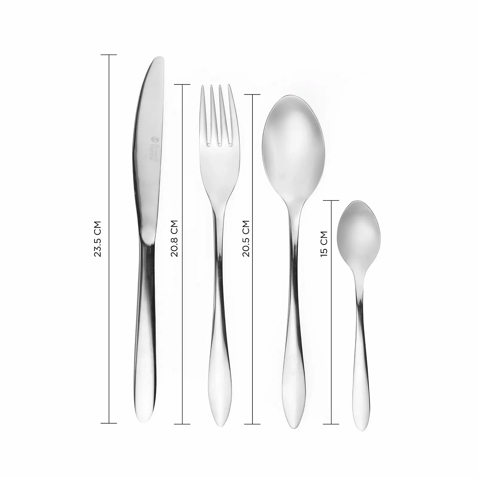 Набір столових приборів Russell Hobbs Cologne на 4 персони, 16 предметів (виделки, ножі, ложки), полірована нержавіюча сталь 18/10, фото №5 Набір столових приборів Russell Hobbs Cologne на 4 персони, 16 предметів (виделки, ножі, ложки), полірована нержавіюча сталь 18/10, фото №5