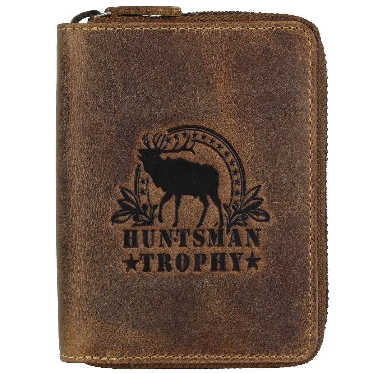Кошелек кожаный Greenburry Vintage Huntsman Trophy RFID BV-821A-HT-Stag, фото №1