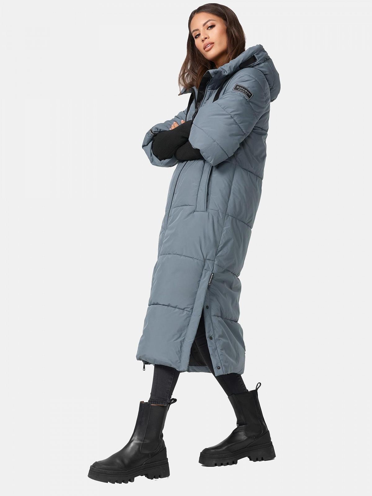 Пальто Navahoo Ciao MIAU XIV Зимове Жіноче Тепле стьобане Довге з капюшоном і в'язаними рукавами, фото №6