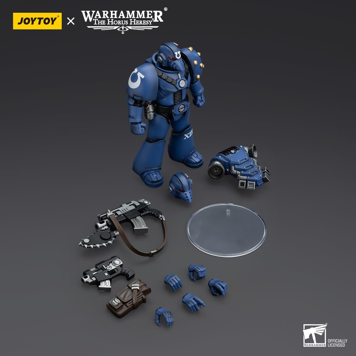 Фигурка Legionary with Chainblade JOYTOY Warhammer 40k: Ultramarines MKVI Tactical Squad в масштабе 1:18, фото №5