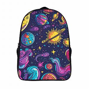 Рюкзак DPEOANEBN Galaxy 3D, шкільний, дитячий, великий, 40x28x16 см - Фото 1