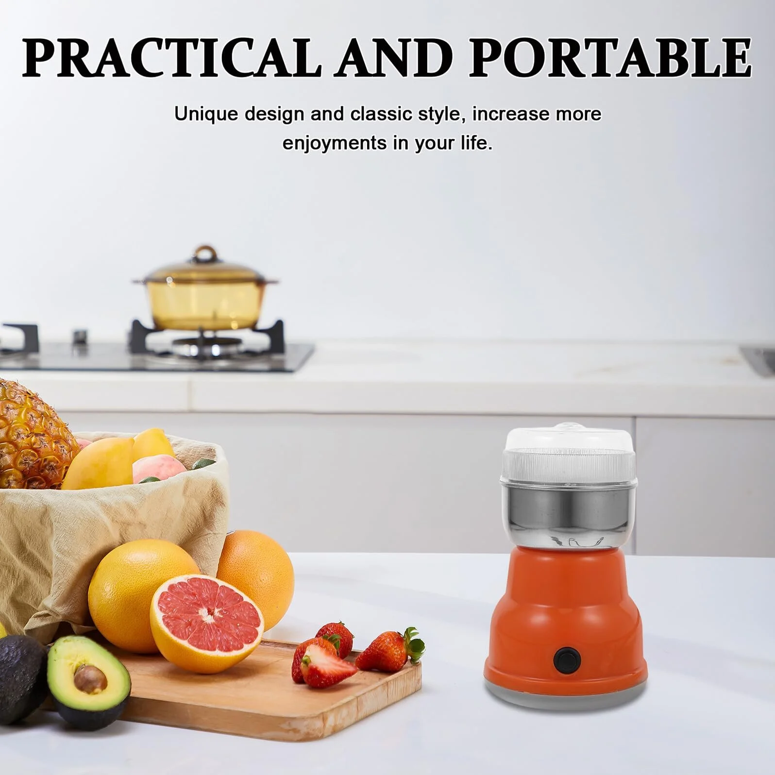 Электрическая Кофемолка Toyvian Маленькая Домашняя Фрезерная Машина для Кофе Зерна Медицинская, фото №6