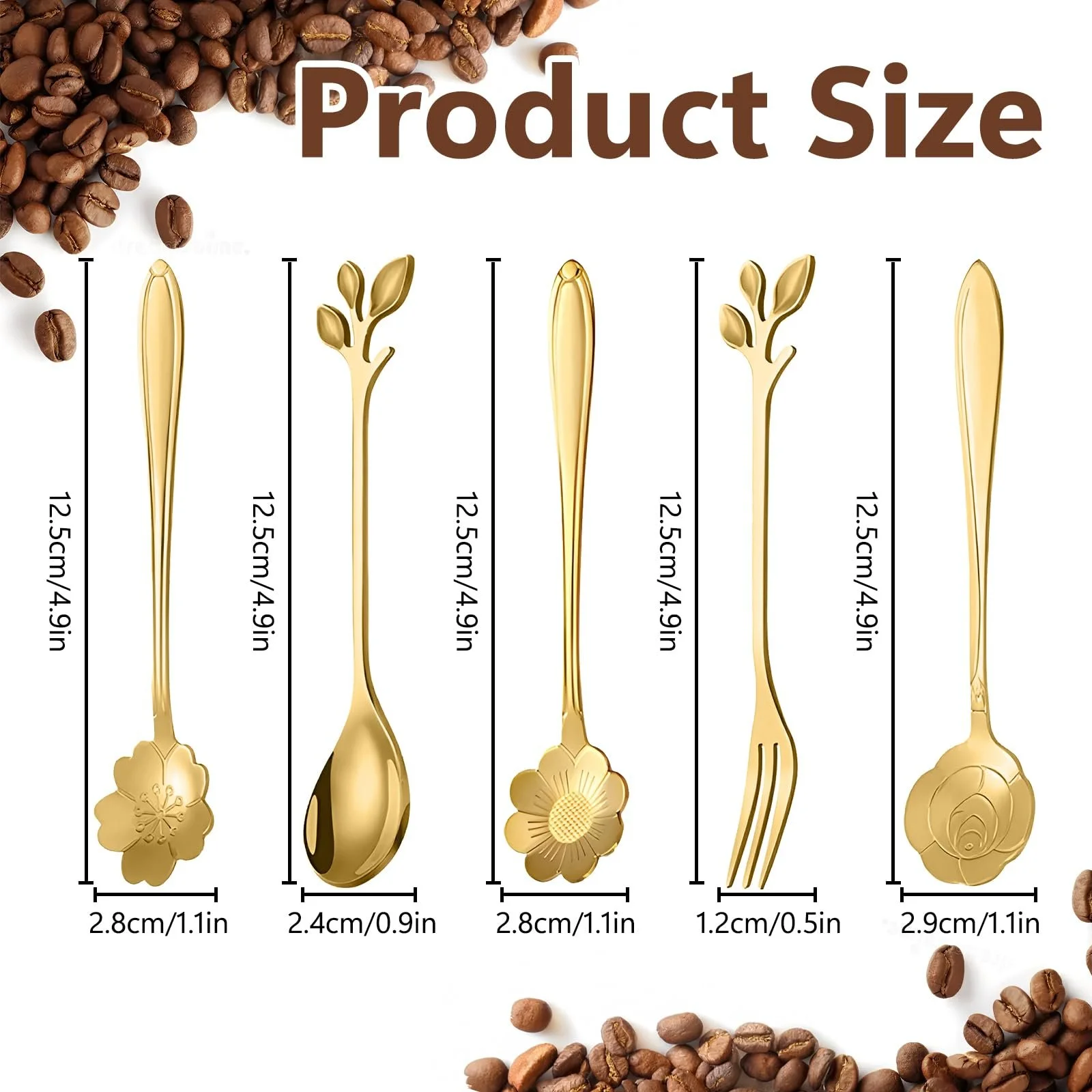 Ложка кавова JINGIHE 20 шт., з нержавіючої сталі, фото №2