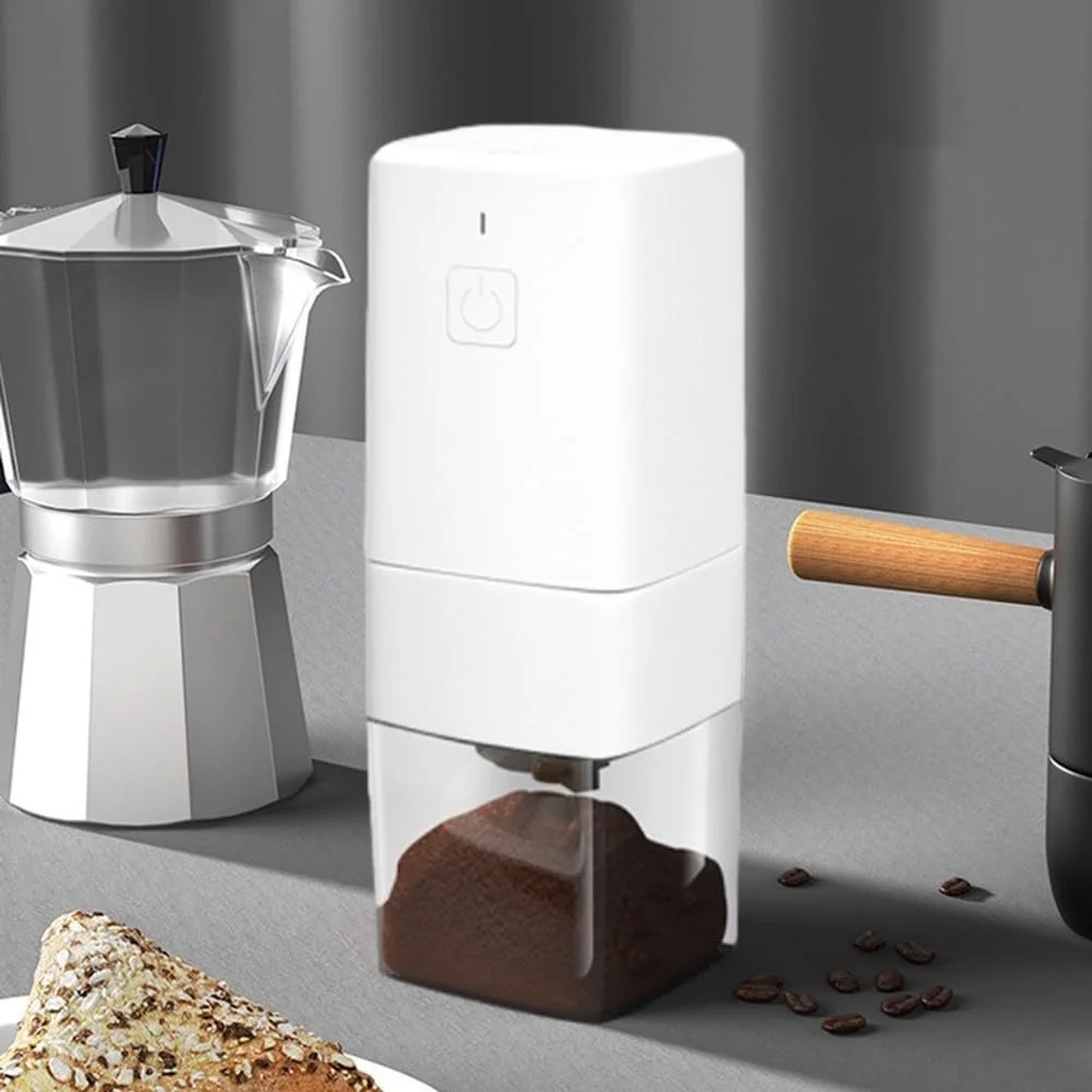 Электрическая кофемолка портативная USB зарядка Регулируемый помол Компактный дизайн Зеленый, фото №7 Электрическая кофемолка портативная USB зарядка Регулируемый помол Компактный дизайн Зеленый, фото №7