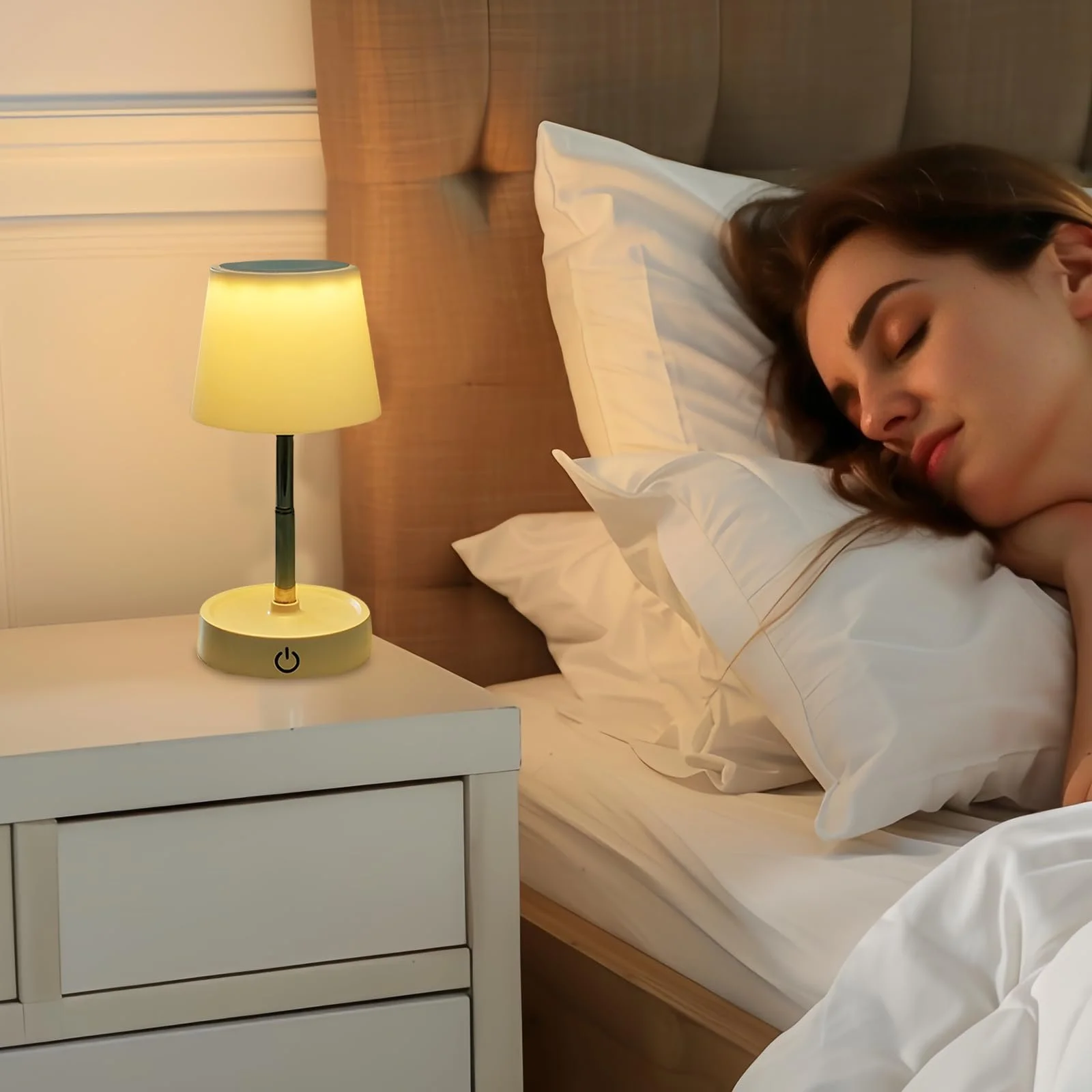 Настільна лампа LED 2 шт Акумуляторна USB Телескопічна Сенсорна, фото №4